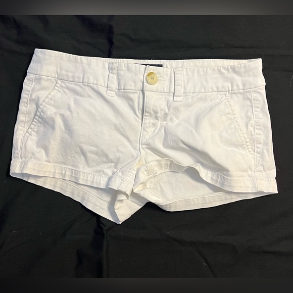 American Eagle Outfitters Pants - American Eagle Stretch White Shortie Shorts